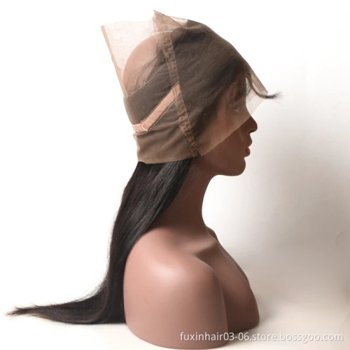 Brazilian 360 Lace Frontal Closure With Bundles Cuticle Aligned Hair 360 Lace Frontal Wig Perruque Lace Frontal 360